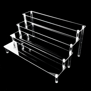 Giá để đồ trưng bày bằng acrylic trong suốt, gấp gọn hiện đại, dùng cho đồ ăn nhẹ, nước hoa, bánh cupcake, bền chắc - Product Image 2