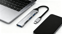 Dream Kacher Aluminium Alloy Mini Hub 5 Port USB 3.0 2.0 TF SD Pengisian Daya Komputer-Ponsel Transfer Data Tanpa Colokan
