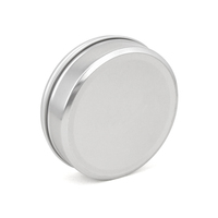 Boîte ronde en aluminium pour cosmétiques, conteneur métallique vide pour thé, pot à bougie multifonction en aluminium pour le rangement quotidien
