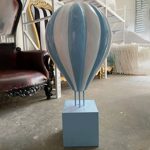 Accessoires d'événement <span class=keywords><strong>de</strong></span> fête <span class=keywords><strong>de</strong></span> mariage taille réelle résine fibre <span class=keywords><strong>de</strong></span> verre montgolfière statue sculpture accessoire cadeau décor à vendre - Product Image 2