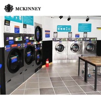Équipement de blanchisserie commercial professionnel, lave-linge à double empilement, sèche-linge tout-en-un