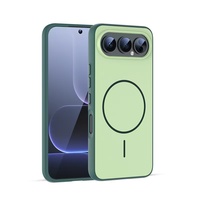 Étui magnétique antichoc deux-en-un pour IQOO/Honor 500 PRO/Redmi, coque arrière rigide en acrylique à bords souples, style professionnel