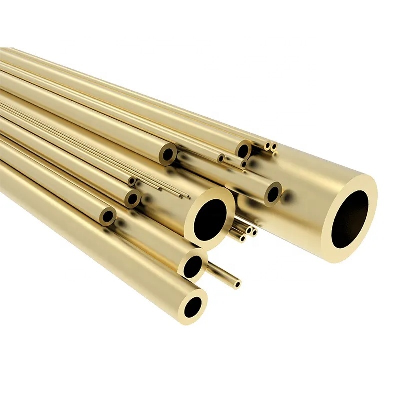 sourcing map Tubo rotondo in ottone, lunghezza 300 mm 6 mm OD 0,5 mm spessore della parete, tubi dritti senza cuciture 3 pezzi