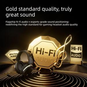 <span class=keywords><strong>Casque</strong></span> de jeu <span class=keywords><strong>sans</strong></span> fil ATK Neptune N9 Ultra, quatre modes, 2.4G, filaire, avec suppression du bruit et <span class=keywords><strong>micro</strong></span> pour les joueurs - Product Image 4