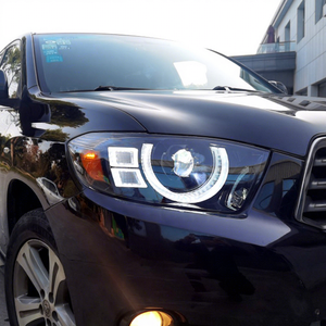 Luces LED de circulación diurna de 12V para modificación de faros delanteros, estilo 09-11, con lentes de señal de giro dinámicas para mejorar la visibilidad. - Product Image 4