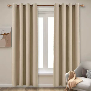 Rideau occultant épais en chenille <span class=keywords><strong>double</strong></span> face 100 % polyester, couleur unie, à œillets, pour maison, hôtel, salon - Product Image 6