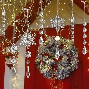 Decoraciones Colgantes para Árbol de Navidad, Copos de Nieve Acrílicos, Adornos de Carámbanos, Decoración Colgante para Fiestas de Invierno, Navidad y Vacaciones - Product Image 6