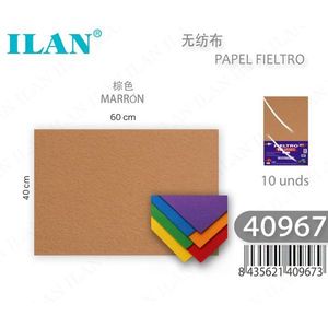 Foglio di feltro Ilan 40x60 cm marrone per artigianato e decorazioni per la casa - Product Image 3