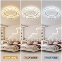 Plafonnier LED moderne à motif lune, lampe circulaire de luxe pour salon contemporain, chambre à coucher, décoration intérieure de la maison