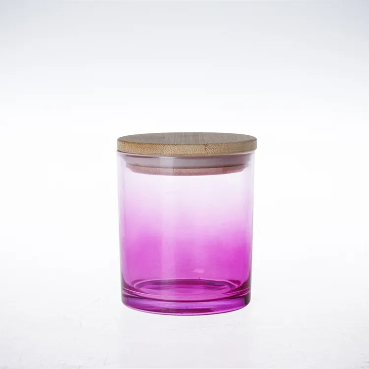 Hot Selling Wedding Candle Jar For Home Decoration Colorful Glass Candle Jar
