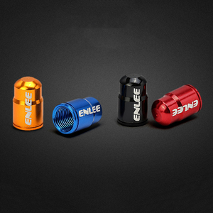 ENLEE Cache-valve de pneu français pour jantes, capuchons anti-poussière pour valves de vélo de route, accessoires en alliage d'aluminium, 50 pièces FV - Product Image 1