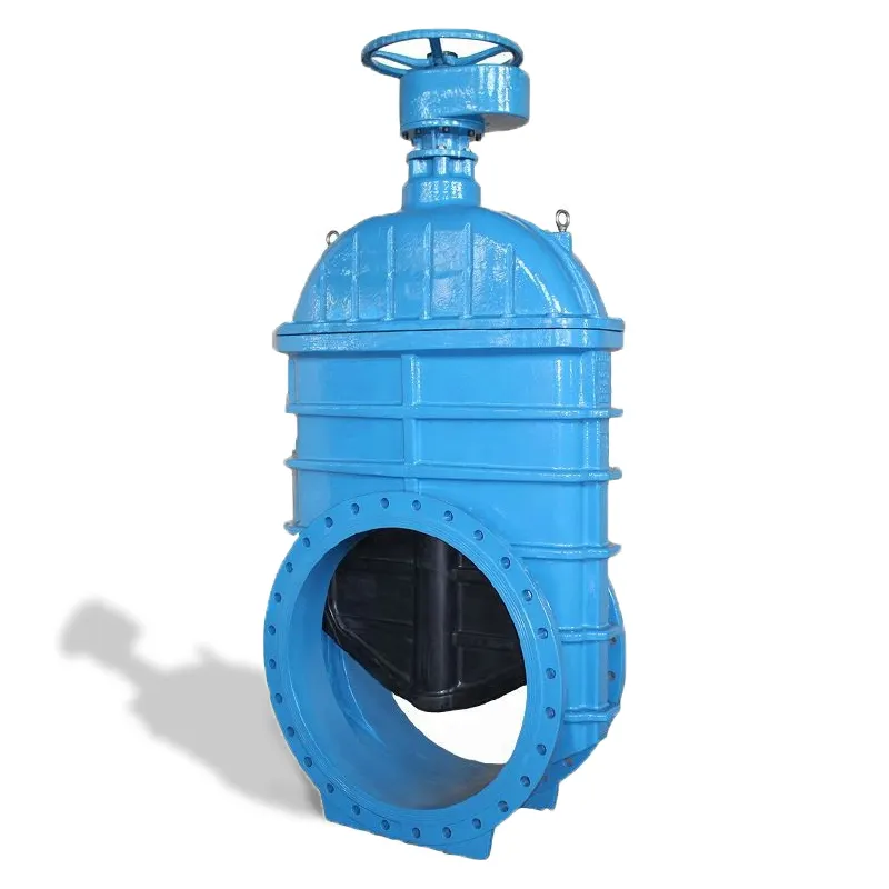 Ukuran besar Dn600 24 inci Ductile besi Soft Seal Sluice Soft seat SS420 Stem Gate Valve List harga