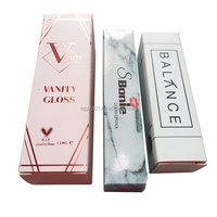 Emballage cosmétique fantaisie personnalisé à bas prix HF-074, impression de logo, emballage d'huile, boîtes à rouge à lèvres, emballage de gloss à lèvres, personnalisable
