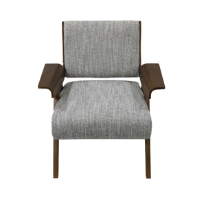 เก้าอี้ทานข้าวไม้เนื้อแข็ง Anji Home Furniture เก้าอี้พักผ่อนสำหรับ 1 ที่นั่ง เก้าอี้ผ้าบุลายสวย - Product Image 6