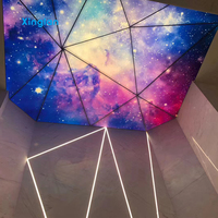 Boîte à lumière publicitaire en tissu LED RVB, film PVC pour plafond tendu, boîte à lumière pour enseignes intérieures et extérieures
