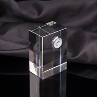 Honor of crystal K9 Cube vierge Souvenir cadeaux Kaaba cristal tour horloge modèle de mosquée