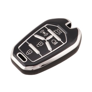 Pour <span class=keywords><strong>SsangYong</strong></span> <span class=keywords><strong>Kyron</strong></span> 2 Sanka Actyon Korando Tivoli TPU voiture Flip clé étui couverture protecteur coque Fob support sans clé accessoires - Product Image 3