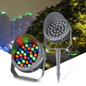 IP66 màu sắc ngoài trời RGB LED vườn cây lũ ánh sáng cao lumen mạnh mẽ nhất cảnh quan chiếu ánh sáng 12W 48W AC85-265V - Product Image 2