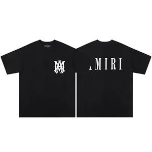 Camiseta de Verano al por Mayor, de Diseñador, de Lujo, de Marca Famosa, Lavada, de Algodón Personalizado, con Estampado de Jarabe para la Tos, 220g, para Hombre - Product Image 1