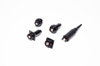Connecteur Hermaphrodite à 2 ou 4 canaux, compatible HMC HMA QPC Qmini Pro Jr, pour faisceau étendu, avec prise et prise femelle pour montage en cloison