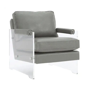 Conjunto de muebles de salón moderno Americano. Silla italiana de cuero Luka - Product Image 6