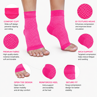 Chaussettes de soin des pieds à manches de cheville de Compression de fasciite plantaire en damier avec soutien de la voûte plantaire pour la protection