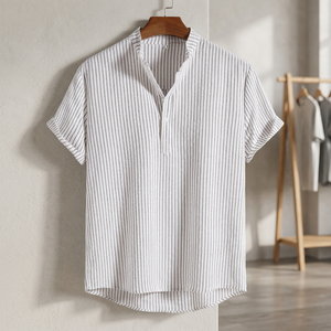 Chemise décontractée à carreaux pour homme DAN500, boutonnage simple, tricotée, écologique, service OEM, blanche, printemps, coton/fibre de bambou - Product Image 3