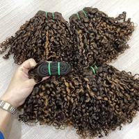 Extensions de Cheveux Bouclés Pixie Super Double Drawn avec Mèches, Livraison Gratuite, Cheveux 100% Naturels Alignés dans le Sens de la Cuticule