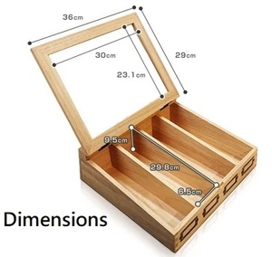 Organisateur de tiroir de cuisine empilable classique en bois durable beige pour vaisselle et couverts - Product Image 1