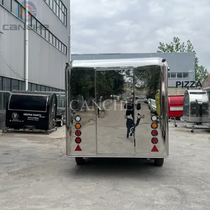 Chariot de restauration mobile personnalisé en acier inoxydable pour hot-dogs et pizzas, avec certification COC, idéal pour la vente de nourriture de rue aux États-Unis - Product Image 6