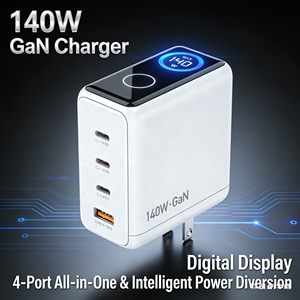 140W GaN Ultra Snelle Oplader met Smart Display, PD3.1 compatibel, ondersteuning voor meerdere apparaten - Product Image 2