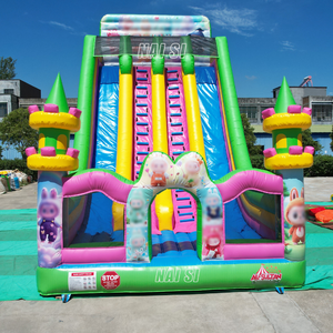 <span class=keywords><strong>Grand</strong></span> toboggan gonflable PVC à double piste, <span class=keywords><strong>château</strong></span> gonflable d'extérieur, parc d'attractions gonflable géant pour adultes - Product Image 5