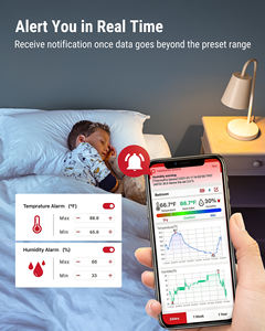 ThermoPro TP357 Hygromètre Numérique Thermomètre Intérieur de 260FT Thermomètre Humidimètre avec <span class=keywords><strong>Smart</strong></span> App <span class=keywords><strong>Thermo</strong></span> Hygromètre - Product Image 5