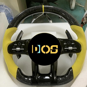 Volante LED de Fibra de Carbono Personalizado para <span class=keywords><strong>Mercedes</strong></span>-Benz 2015-2021, W205 C300 E260 E300 S400 G350 GLA <span class=keywords><strong>43</strong></span> GT <span class=keywords><strong>AMG</strong></span> GLB GLC SL - Product Image 3