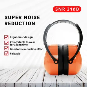 Ear Protection For Shooting Noise Cancelling Headphones For Autism Adjustable Hearing Protection Ear Muffs For Adults