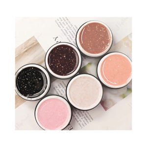 Fabricant de gel OEM Marbre et Or Vernis à <span class=keywords><strong>ongles</strong></span> en gel brun pailleté Constructeur de couleur foncée Gel dur d'extension UV liquide trempé personnalisé - Product Image 1