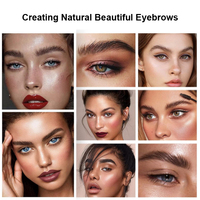 Mascara Sourcils Transparent Waterproof Fixation Forte Longue Durée, Gel Coiffant Effet Lamination pour Sourcils, Marque Privée avec Brosse