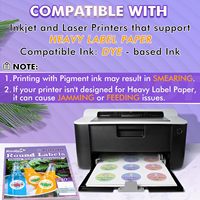 Étiquettes autocollantes circulaires brillantes imperméables en vinyle imprimables de 2 pouces pour imprimantes jet d'encre et laser, 240 étiquettes circulaires pour logo de marque et bouteilles