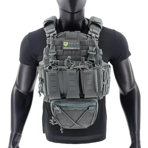 Gilet tattico personalizzato multifunzionale da allenamento Camo Vest Carrier Chalecos