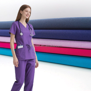 All'ingrosso prezzo di fabbrica morbido Anti-rughe scrub medicali abbigliamento da lavoro uniformi in poliestere viscosa Rayon tessuto Spandex - Product Image 1
