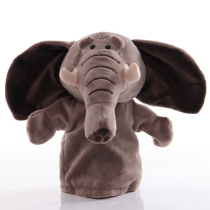 Marionetas de mano de peluche de animales pequeños de dibujos animados al por mayor para educación temprana accesorios de guardería Oso de simulación de comercio exterior - Product Image 3