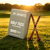 Support de simulateur de golf en caoutchouc durable pour tee en fibre de carbone, support réglable pour tee de golf en bois personnalisé avec logo, 20 mm