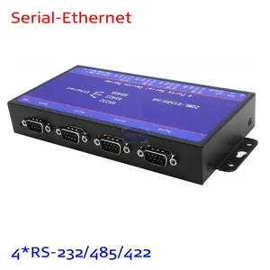 HWATEL low cost 4 port rs485 to ethernet for compatible moxa NPORT5450