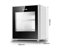 Température de contrôle automatique entièrement en acier inoxydable 40L Armoire de fermentation de yaourt à 3 plateaux