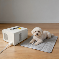 Alfombrilla refrescante para mascotas con circulación de agua por compresor, para prevenir golpes de calor en verano y mantener el calor para la recuperación postoperatoria.