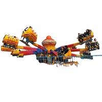 Attraction de parc d'attractions en plein air : Manège rotatif avec lumières LED personnalisées, pour des sauts et des sourires
