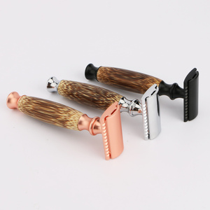 มีดโกนนิรภัยขอบคู่พร้อมด้ามไม้ไผ่ธรรมชาติมีดโกนโกนมิตรกับไม้ - Product Image 3