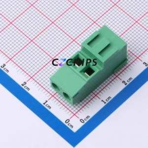 MX128H-5.08-02P-GN01-Cu-Y-A Screw Terminal Block Through hole Component (THT),P=5.08mm Connector 1x2P 5.08mm Green Through Hole - Product Image 1