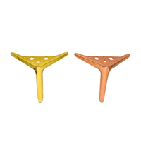 Pieds de canapé en métal triangulaires pour meubles, support de canapé en fer, vente en gros du fabricant, pour meuble TV/tables d'appoint