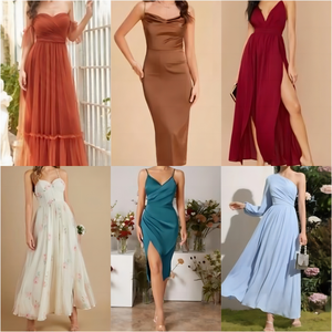 Compra al por Mayor de Vestidos Casuales Estampados de Algodón/Poliéster para Mujer Adulta - Envío Rápido, Estilos Variados, Proveedor Mayorista Sin Marca, Guangdong - Product Image 3